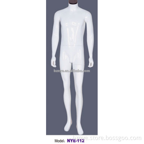 2016 new mannequins glossy white muscular male full body man mode standing abstract mannequin